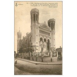 carte postale ancienne 69 LYON. Basilique Notre-Dame de Fourvière 1914 Piété Lyonnaise