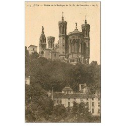 carte postale ancienne 69 LYON. Basilique Notre-Dame de Fourvière Abside 1925