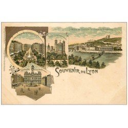 carte postale ancienne 69 LYON. Carte Pionnière vers 1900 Souvenir