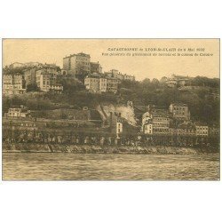 carte postale ancienne 69 LYON. Catastruphe 1932 glissement terrain