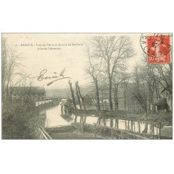carte postale ancienne 14 BAYEUX. L'Aure et Pont du Boulevard 1907