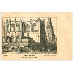 carte postale ancienne 69 LYON. Eglise Saint-Nizier