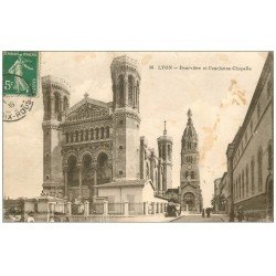 carte postale ancienne 69 LYON. Fourvière ancienne Chapelle 1916