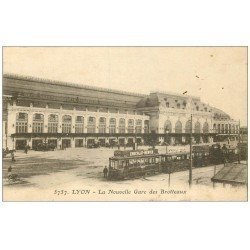 carte postale ancienne 69 LYON. Gare Brotteaux 1917