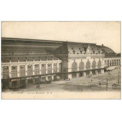 carte postale ancienne 69 LYON. Gare Brotteaux 1919