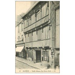 carte postale ancienne 14 BAYEUX. Maison Rue Saint-Malo