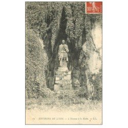 carte postale ancienne 69 LYON. Homme à la Roche 1909