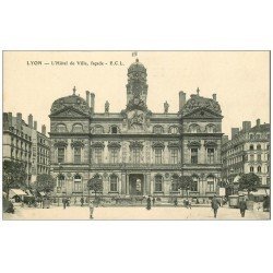 carte postale ancienne 69 LYON. Hôtel de Ville