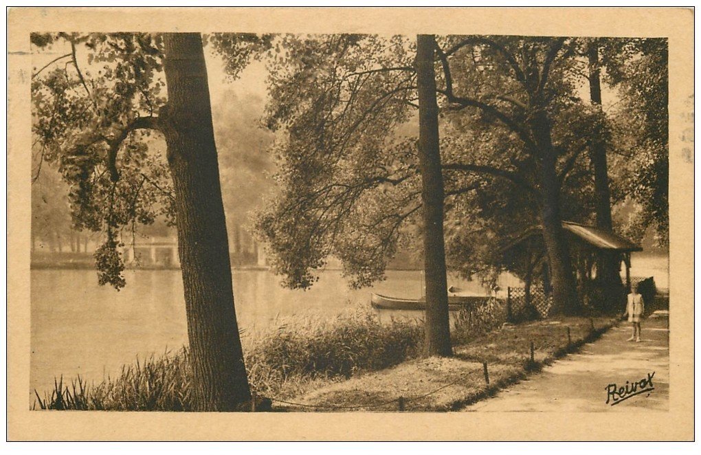 carte postale ancienne 69 LYON. Lac Parc Tête Or