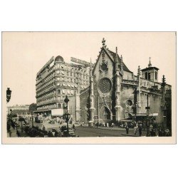 carte postale ancienne 69 LYON. Place Cordeliers Magasins Geleries Lafayette