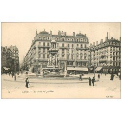 carte postale ancienne 69 LYON. Place Jacobins