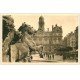 carte postale ancienne 69 LYON. Place Terreaux Fontaine Bartholdi Hôtel de Ville