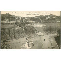 carte postale ancienne 69 LYON. Pont Boucle