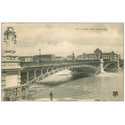 carte postale ancienne 69 LYON. Pont Facultés 1905