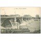 carte postale ancienne 69 LYON. Pont Guillotière Péniche à charbons