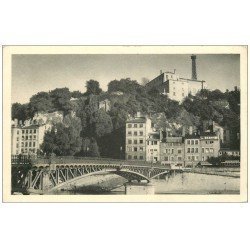 carte postale ancienne 69 LYON. Pont Homme de la Roche