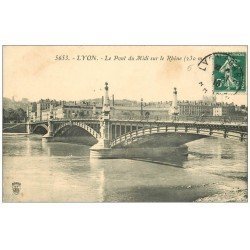 carte postale ancienne 69 LYON. Pont Midi 1910