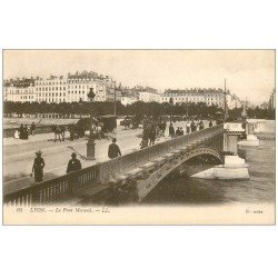 carte postale ancienne 69 LYON. Pont Morand 1916