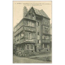 carte postale ancienne 14 BAYEUX. Restaurateur Labbé rue Saint-Martin 27