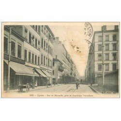 carte postale ancienne 69 LYON. Rue de Marseille ancienne Vitriolerie 1906