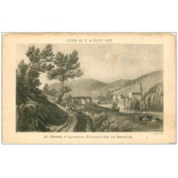 carte postale ancienne 69 LYON. Ruines Aqueduc Romain Brignais