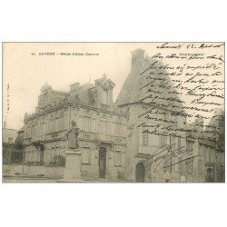 carte postale ancienne 14 BAYEUX. Statue Alain Chartier 1906