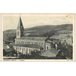 carte postale ancienne 69 MONSOLS. L'Eglise 1936