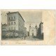 carte postale ancienne 69 NEUVILLE. L'Eglise et Café Noiry vers 1902