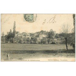 69 POUILLY. Vue générale avec Fillette 1906