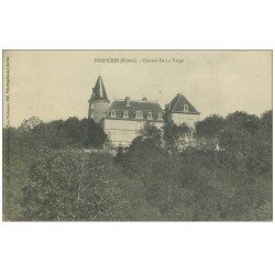 carte postale ancienne 69 PROPIERES. Château de la Farge 1907