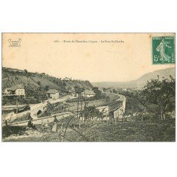 carte postale ancienne 69 ROUTE DE CHAMBERY LYON. Pont Saint-Charles 1910