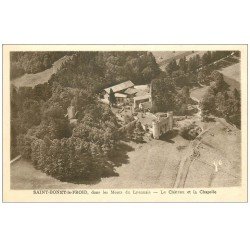 carte postale ancienne 69 SAINT-BONET-LE-FROID. Château et Chapelle