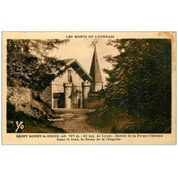 carte postale ancienne 69 SAINT-BONET-LE-FROID. Ferme Château 1936