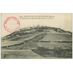 carte postale ancienne 69 SAINT-CYR-AU-MONT-D'OR. Mont Cindre et vignes vignobles