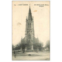 carte postale ancienne 69 SAINT-DIDIER-AU-MONT-D'OR. L'Eglise 1907