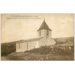 carte postale ancienne 69 SAINT-JOSEPH-EN-BEAUJOLAIS. Chapelle Saint-Roch Col de Durbize