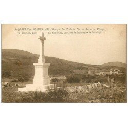 carte postale ancienne 69 SAINT-JOSEPH-EN-BEAUJOLAIS. Croix du Pic. Les Gauthiers et Malakoff