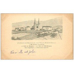 carte postale ancienne 69 SAINT-JOSEPH-EN-BEAUJOLAIS. La Pension vers 1900