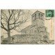 carte postale ancienne 69 SAINT-LAURENT-D'AGNY. Cycliste Chapelle Saint-Vincent 1908