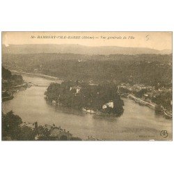 carte postale ancienne 69 SAINT-RAMBERT-L'ILE-BARBE. Vue générale l'Ile 1926