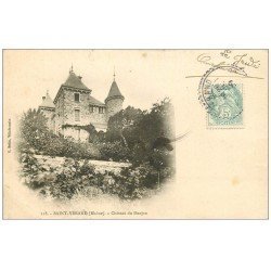 carte postale ancienne 69 SAINT-VERAND. Château du Donjon 1905