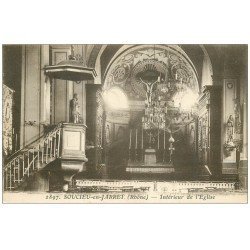 carte postale ancienne 69 SOUCIEU-EN-JARRET JAREZ. L'Eglise