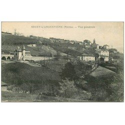 carte postale ancienne 69 SOUZY-L'ARGENTIERE. Le Village
