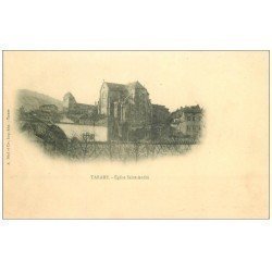 carte postale ancienne 69 TARARE. Eglise Saint-André vers 1900