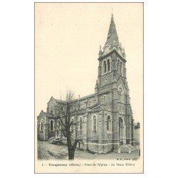 carte postale ancienne 69 VAUGNERAY. Vieux Tilleul Place de l'Eglise