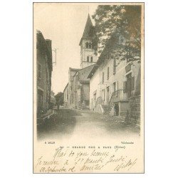 carte postale ancienne 69 VAUX. Grande Rue 1902