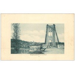 carte postale ancienne 69 VERNAISON. Le Pont 1918