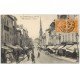 carte postale ancienne 69 VILLEFRANCHE-SUR-SAÔNE. Le Centre Rue Nationale 1922