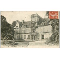 carte postale ancienne 14 BERNIERES. Le Château 1919