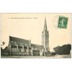 carte postale ancienne 14 BERNIERES. L'Eglise 1909